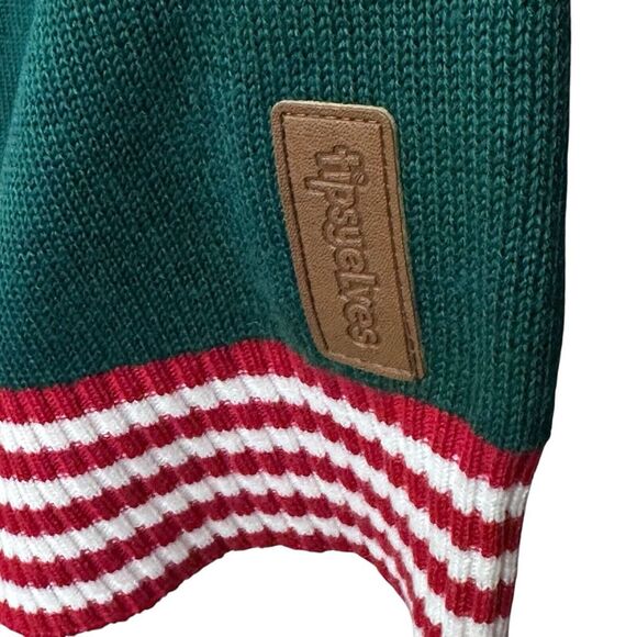 Tipsy Elves Ugly Christmas Sweater Santa Pouring‎ Milk Size Large Green Red - Picture 4 of 9